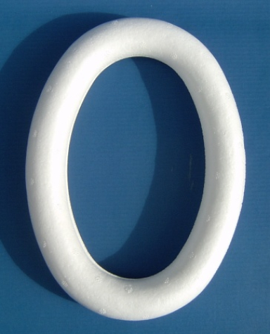 Styroporring oval 16 x 21,5 cm