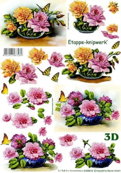 3D Bogen - A4 - Le Suh 4169613 - Rosen in Schale