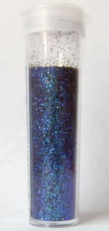 Brillant Glitter/Polyester Glitter in Streudose - blau irisierend