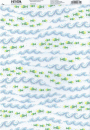 Transparentpapier "Mosaik" - Fische und Wellen