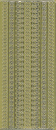 Sticker Lace Bordüren - gold - 1 Bogen 23x10 cm