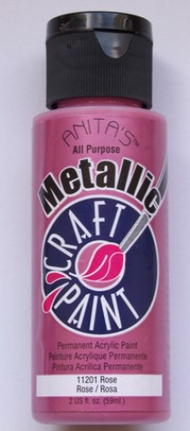 Acrylfarbe Rose metallic
