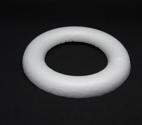 Styropor-Ring flach (Halbring) Ø 17 cm