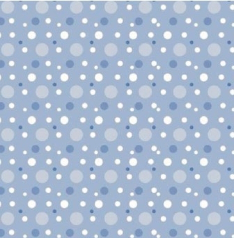 Scrapbooking Papier 12" x 12" - Punkte blau/weiß