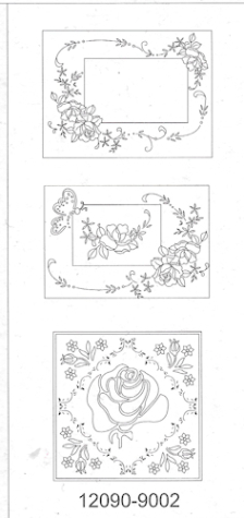 Pergament Design Set Nr. 2 - 3 vorbedruckte Vorlagen