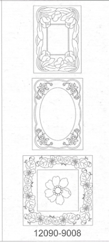 Pergament Design Set Nr. 8 - 3 vorbedruckte Vorlagen