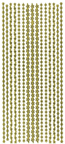 Sticker Stern-Linien - gold <br> 1 Bogen 23x10 cm