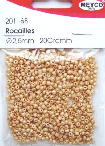 Rocailles Ø 2,5 mm - natur opak