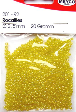 Rocailles Ø 2,5 mm - gelb irisierend