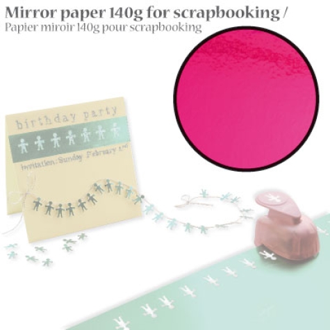 Spiegelpapier DIN A4 - pink