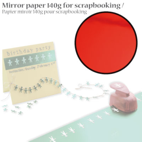 Spiegelpapier DIN A4 - rot