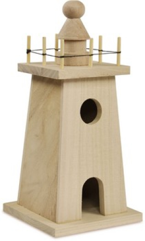 Leuchtturm aus Holz