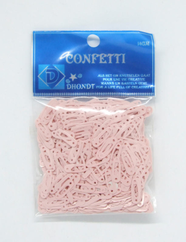 Konfetti/Streuteile Windelnadel, 14 g - rosa