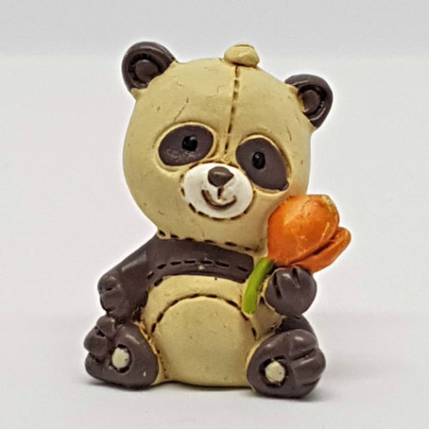 Dekofigur "Panda mit Blume"