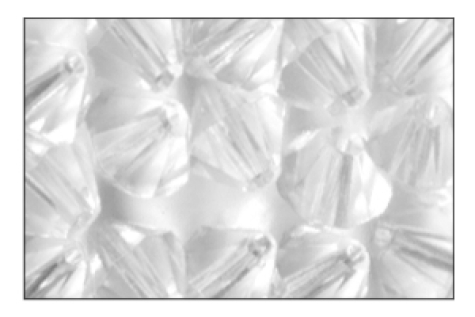 Glasfacetten-Perlen Ø 6 mm - kristall