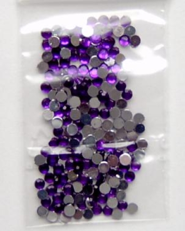 Acryl-Strasssteine rund Ø 3 mm, lila/amethyst - ca. 1000 Stück