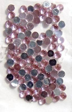 Acryl-Strasssteine rund Ø 4 mm, rosa - ca. 200 Stück