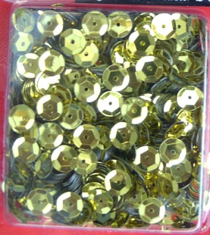 Pailletten gewölbt Ø 6mm - gold - ca. 3.000 Stück