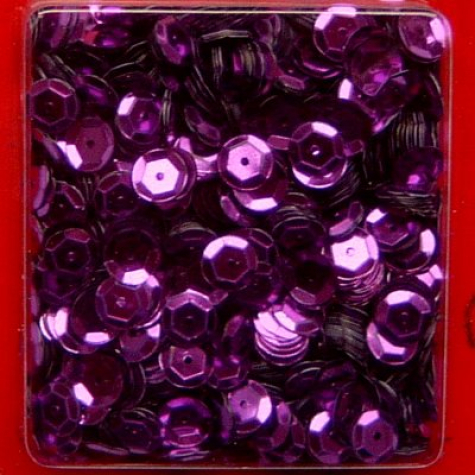 Pailletten gewölbt Ø 6mm - purple - ca. 3.000 Stück