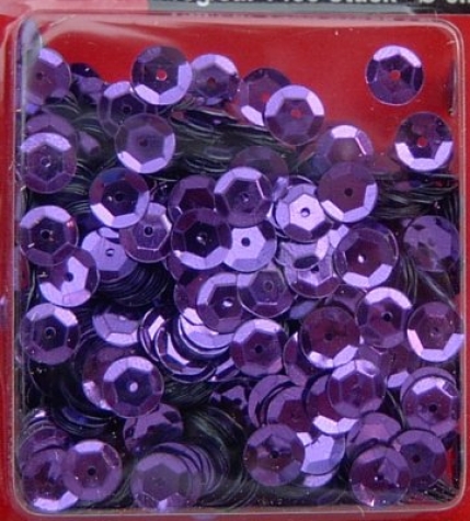Pailletten gewölbt Ø 6mm - violett - ca. 3.000 Stück
