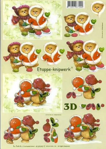 3D Bogen - A4 - Le Suh 4169343 - Weihnachtsbären