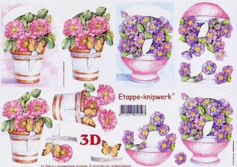 3D Bogen - A4 - Le Suh 4169446 - Blumen in Topf