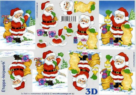 3D Bogen - A4 - Le Suh 4169518 - Weihnachtsmann
