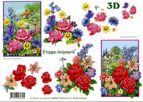 3D Bogen - A4 - Le Suh 416952 - Rosen + Landhaus
