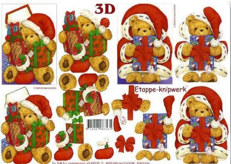 3D Bogen - A4 - Le Suh 4169530 - Weihnachtsbär