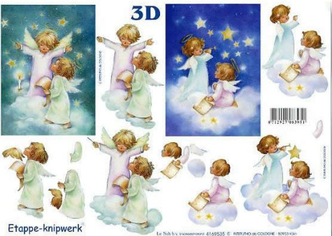 3D Bogen - A4 - Le Suh 4169535 - Engel auf Wolke