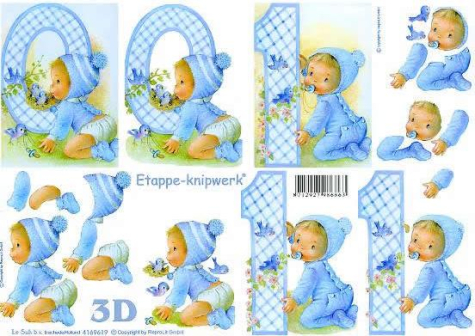 3D Bogen - A4 - Le Suh 4169619 - Blau 0-1 Jahre