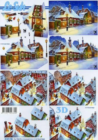 3D Bogen - A4 - Le Suh 4169730 - Stadt im Schnee 1