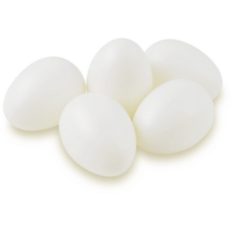 Kunststoff Eier 6 cm - 5 Stück