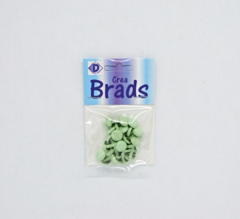 Brads/Deko Clips rund Ø 8 mm - lindgrün matt