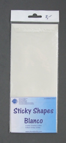 Sticky Shapes/Doppelseitige Klebefolie - 5tlg. - 10 x 21 cm