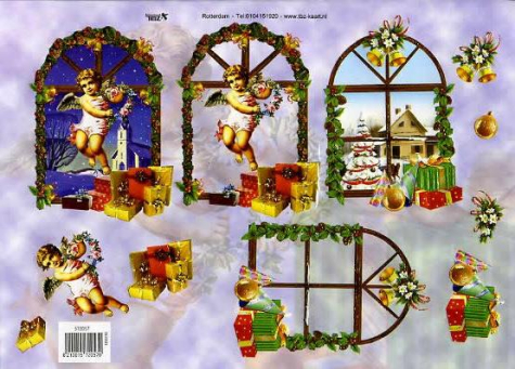 3D Bogen geprägt - TBZ 572057 - Weihnachtsengel