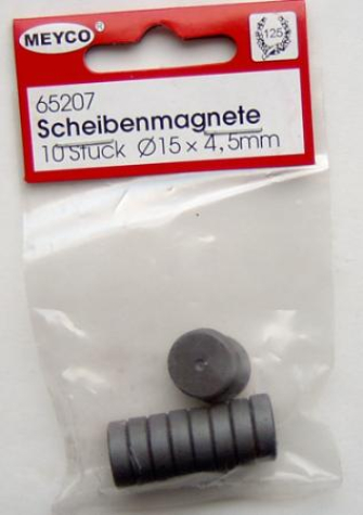 Scheibenmagnete Ø 15 x 4,5 mm