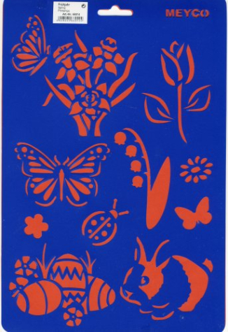 Schablone Frühjahr / Ostern - 20 x 30 cm