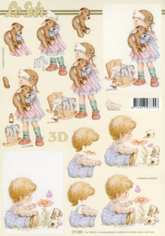 3D Bogen - A4 - Le Suh 777009 - Mädchen und Junge