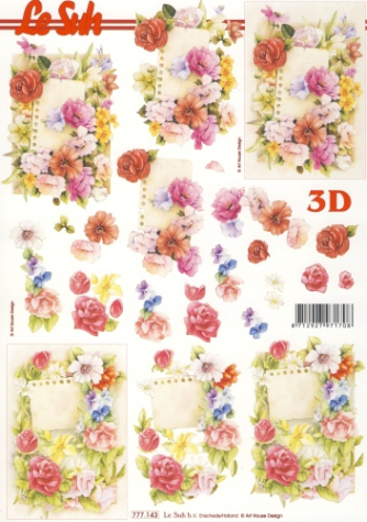 3D Bogen - A4 - Le Suh 777143 - Blumenrahmen