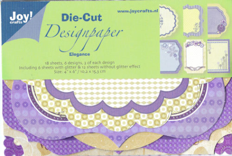 Joy! Die-Cut Designpapiere "Elegance" - 18 Bögen