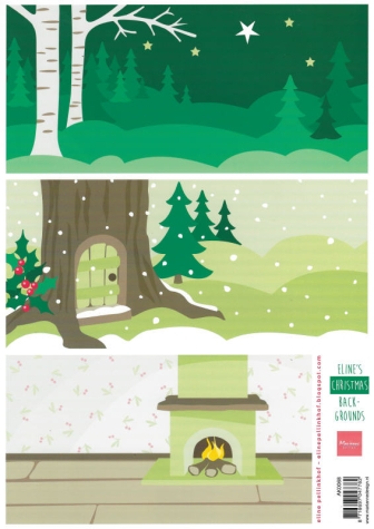 Schneidbogen Eline's Christmas Backgrounds