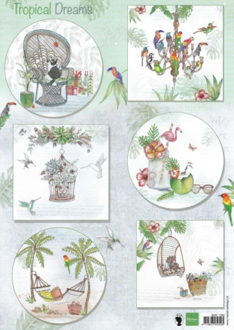 Cardtopper - Marianne Design EWK1260 - Tropical Dreams