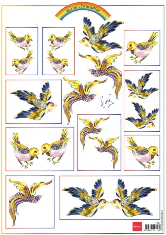 Cardtopper - Marianne Design IT557 - Birds of Paradise 4