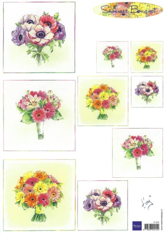 Cardtopper - Marianne Design IT575 - Summer Bouquet