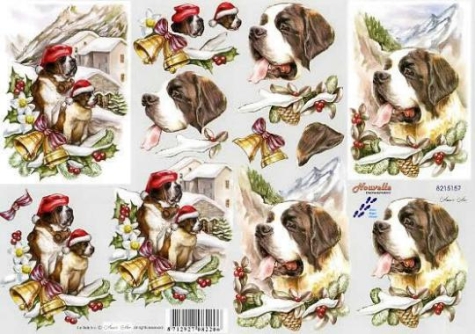 3D Bogen - Le Suh / Nouvelle 8215157 - Weihnachten mit St. Bernhard