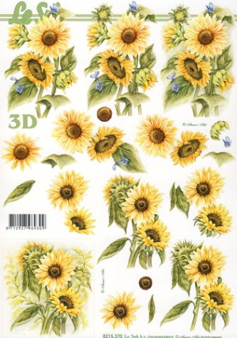 3D Bogen Sonnenblumen