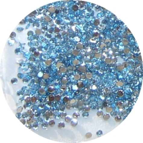 Acryl-Strasssteine rund Ø 2,0 mm, hellblau - ca. 1000 Stück
