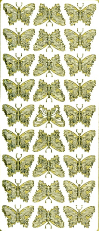 Sticker Schmetterlinge - gold