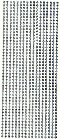 Sticker Linien - 1912 - silber - 1 Bogen 23x10 cm